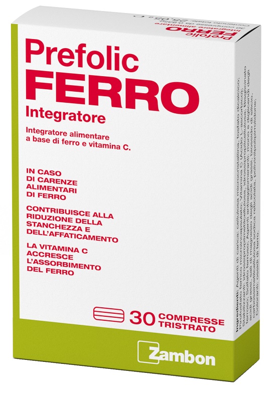 PREFOLIC FERRO 30 COMPRESSE - UniversoFarmacie.it