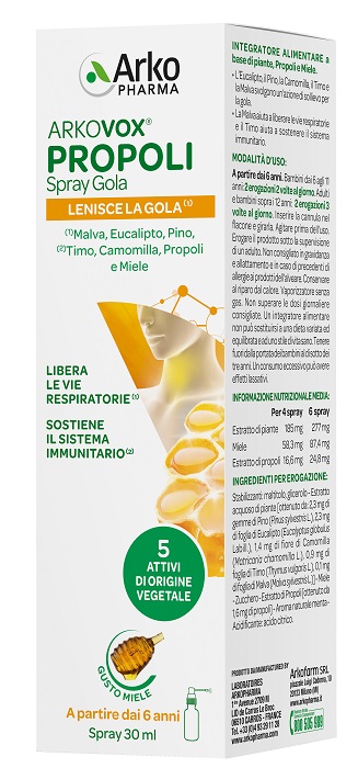 ARKOVOX PROPOLI SPRAY 30 ML - UniversoFarmacie.it