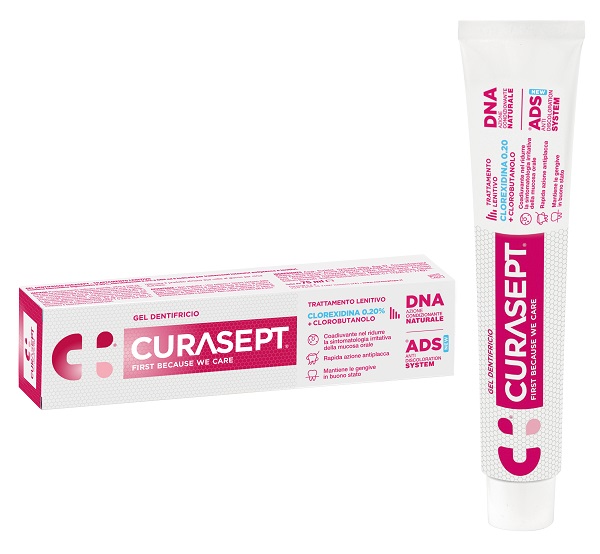 CURASEPT GEL DENTIFRICIO ADS DNA TRATTAMENTO LENITIVO 75 ML - UniversoFarmacie.it