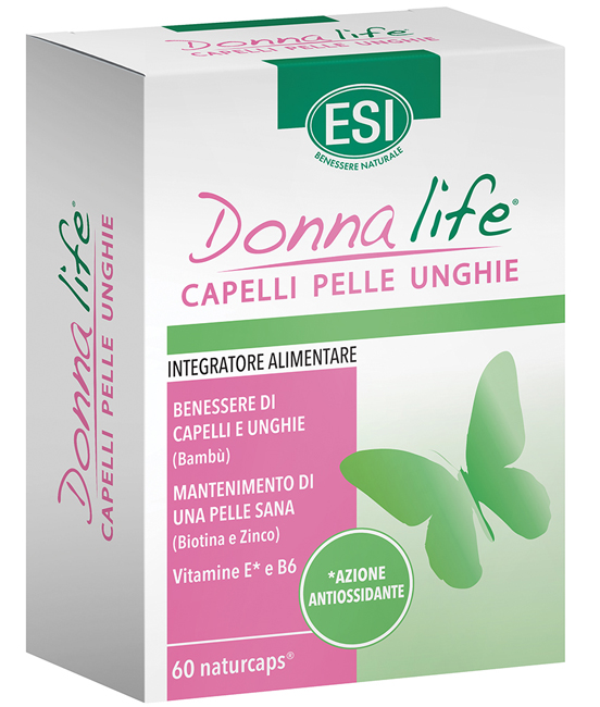 ESI DONNA LIFE CAPELLI PELLE UNGHIE 60 NATURCAPS - UniversoFarmacie.it