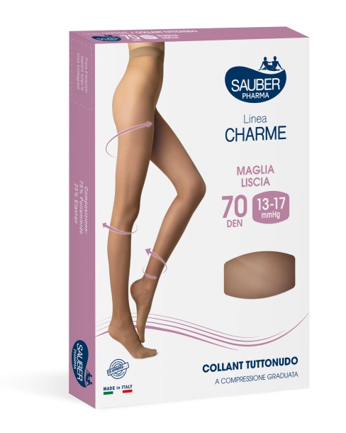 SAUBER CHARME COLLANT 70 DENARI TUTTONUDO ML NERO 5 - UniversoFarmacie.it