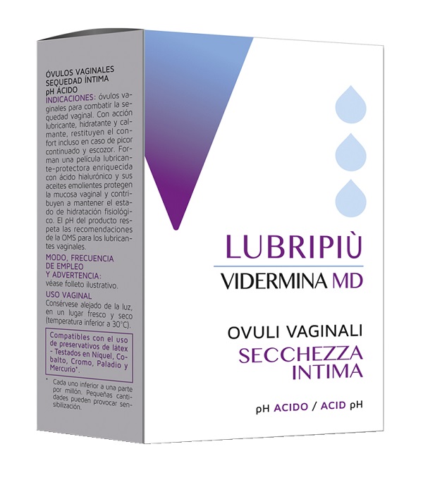 VIDERMINA LUBRIPIU' OVULI VAGINALI 2 BLISTER DA 5 OVULI - UniversoFarmacie.it