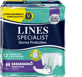 PANNOLONE A MUTANDINA LINES SPECIALIST DERMA MAXI XL 20 PEZZI - UniversoFarmacie.it