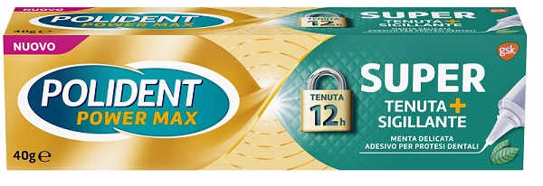 POLIDENT SUPER TENUTA+SIGILLANTE MENTA DELICATA ADESIVO PROTESI DENTALE 40 G - UniversoFarmacie.it