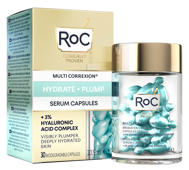 ROC MULTI CORREXION HYDRATE+ PLUMP SIERO VISO IN CAPSULE 30 CAPSULE - UniversoFarmacie.it