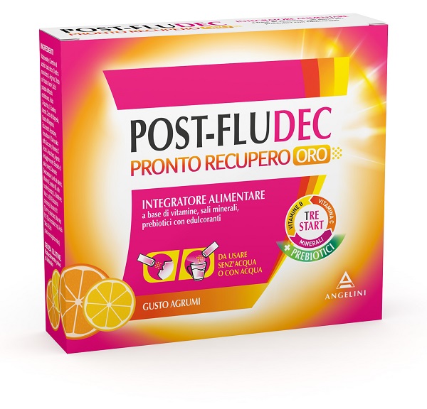 POSTFLUDEC AGRUMI PRONTO RECUPERO ORO 12 BUSTINE - UniversoFarmacie.it