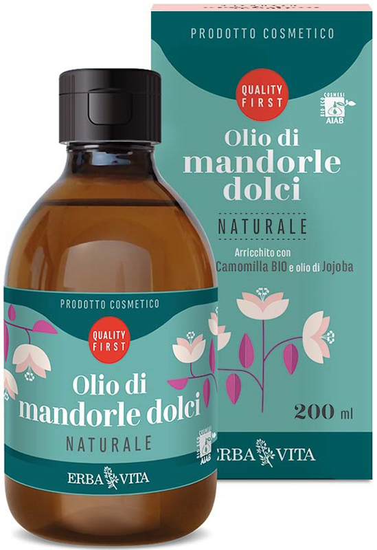 OLIO DI MANDORLE DOLCI NATURALE 200 ML - UniversoFarmacie.it