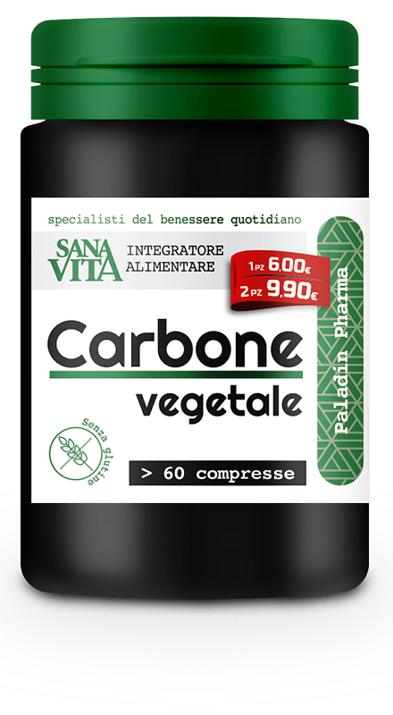 SANAVITA CARBONE VEGETALE 60 COMPRESSE - UniversoFarmacie.it