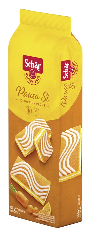 SCHAR PAUSA SI' MERENDINE DI PAN DI SPAGNA AL GUSTO DI CAROTA E ARANCIA 10 PORZIONI DA 30 G - UniversoFarmacie.it
