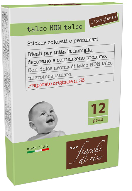 FIOCCHI DI RISO TALCO NON TALCO CEROTTI 12 PEZZI - UniversoFarmacie.it