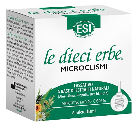 ESI LE DIECI ERBE MICROCLISMI 6 PEZZI - UniversoFarmacie.it