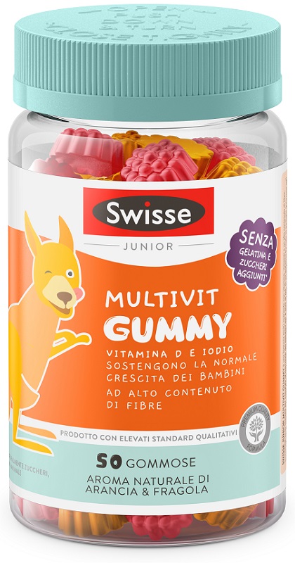 SWISSE JUNIOR MULTIVIT GUMMY 50 PASTIGLIE GOMMOSE - UniversoFarmacie.it