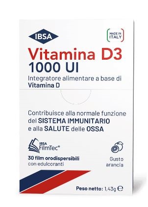 VITAMINA D3 IBSA 1000UI 30 FILM ORODISPERSIBILI - UniversoFarmacie.it