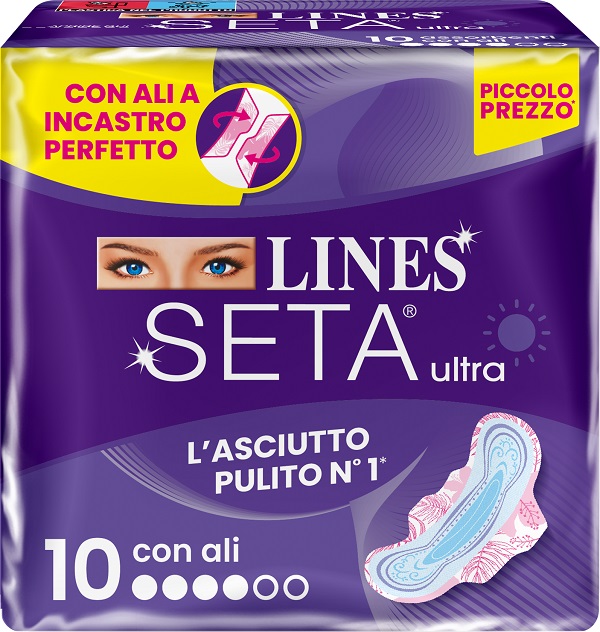 LINES SETA ULTRA ASSORBENTI ALI DWCT 10 PEZZI - UniversoFarmacie.it