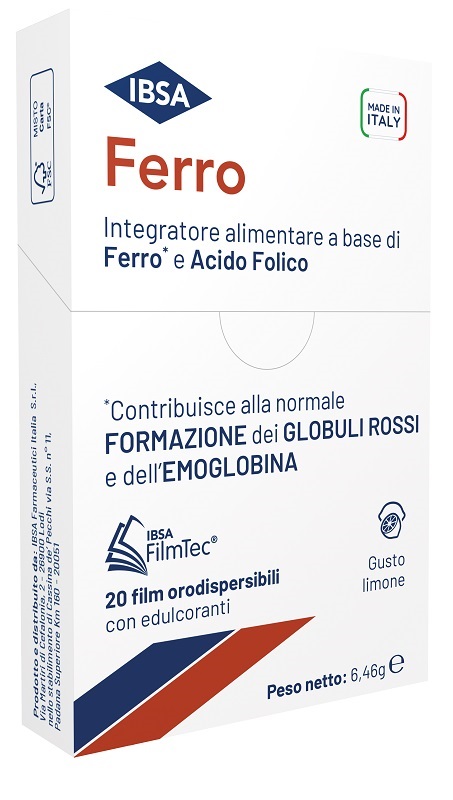 FERRO IBSA 20 FILM ORODISPERSIBILI - UniversoFarmacie.it