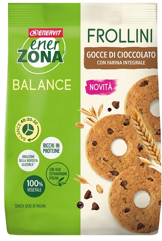 ENERZONA FROLLINI INTEGRALE GOCCE CIOCCOLATO 250 G - UniversoFarmacie.it