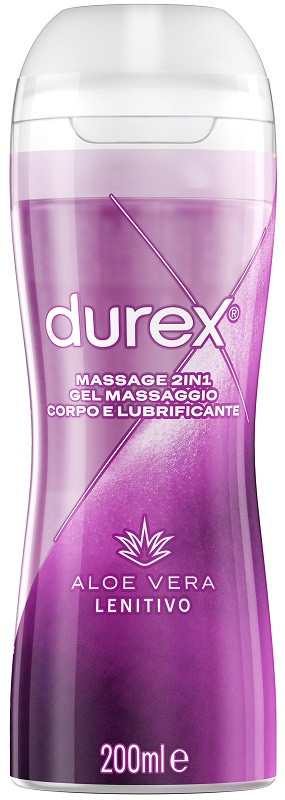 DUREX MASSAGE 2 IN 1 GEL MASSAGGIO CORPO E LUBRIFICANTE ALOE VERA 200 ML - UniversoFarmacie.it