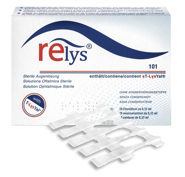 RELYS MONODOSE SOLUZIONE OFTALMICA 20 MINICONTENITORI DA 0,35 ML SENZA CONSERVANTI - UniversoFarmacie.it