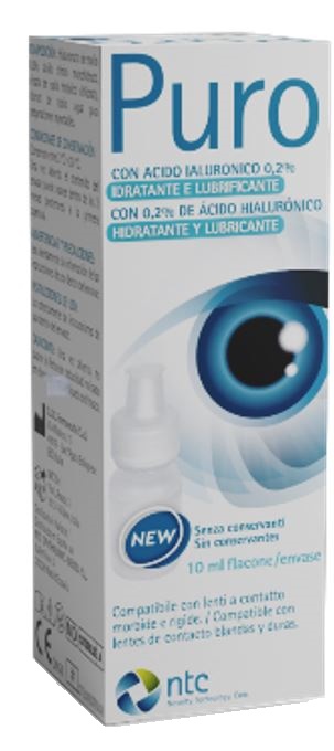 SOLUZIONE STERILE PER USO OFTALMICO PURO IDRATANTE E LUBRIFICANTE 0,2% ACIDO IALURONICO SENZA CONSERVANTI 10 ML - UniversoFarmacie.it