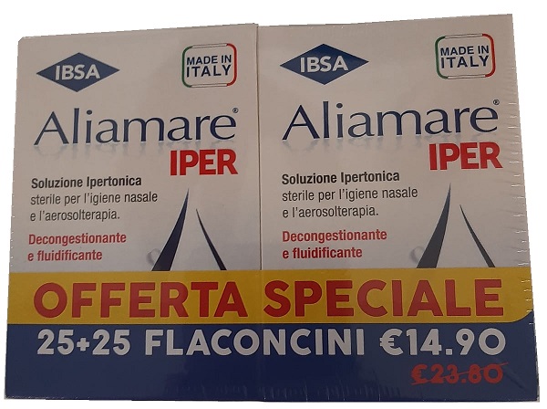 ALIAMARE IPER 25 + 25 FLACONCINI 5 ML BIPACCO - UniversoFarmacie.it
